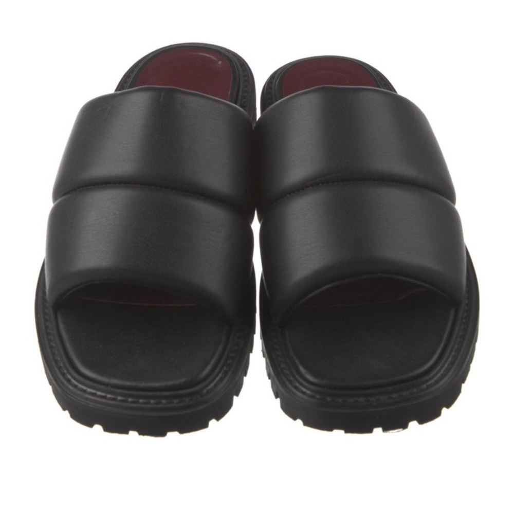 Staud Black Slide Sandals